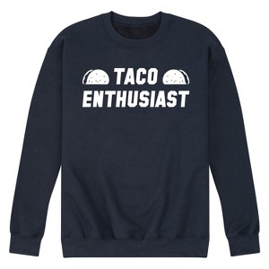 Men's - Instant Message - Taco Enthusiast Graphic Fleece Sweatshirt - 1 of 4