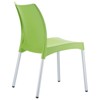Vita Resin Outdoor Patio Dining Chair in Apple Green - Set of 2 - Compamia - image 2 of 4