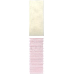 REGALWOVEN Solid Cotton Decorative Hand Towels for Bathroom Hotel and Spa 14" x 30"/13" x 30" 2 Pcs - 1 of 4