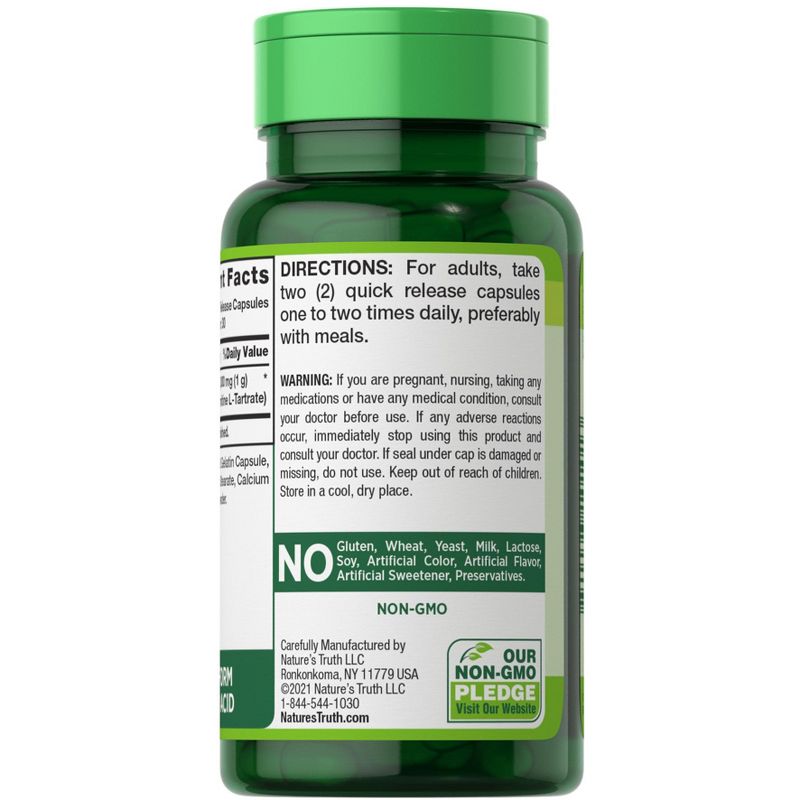 Nature's Truth L Carnitine 1000mg | 60 Capsules, 3 of 5