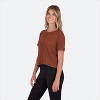 Vapor Apparel Women's Cropped 200 Mile Tee Shirt - 3 of 3