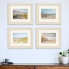 HomeRoots Set Of Four Sandy Beach Photography Distressed Ivory Framed Wall Art - 2 of 3