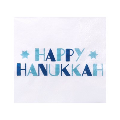 20ct Happy Hanukkah Lunch Napkins