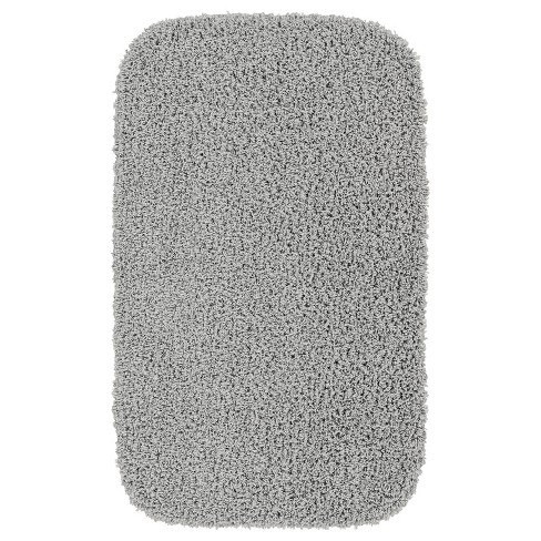 24"x40" Shaggy Nylon Washable Bath Rug Gray - Garland Rug : Target