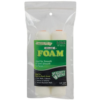 ArroWorthy ProLine Foam 6.5 in. W X 3/8 in. Mini Paint Roller Cover 2 pk (Case of 12)