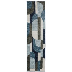 Oriental Weavers Strada STR03 Blue/ Grey Indoor Area Rug - 2'3" x 8' - 1 of 4