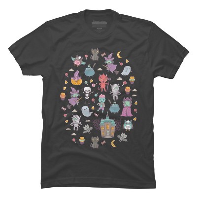 Men's Design By Humans Cute Halloween By kostolom3000 T-Shirt