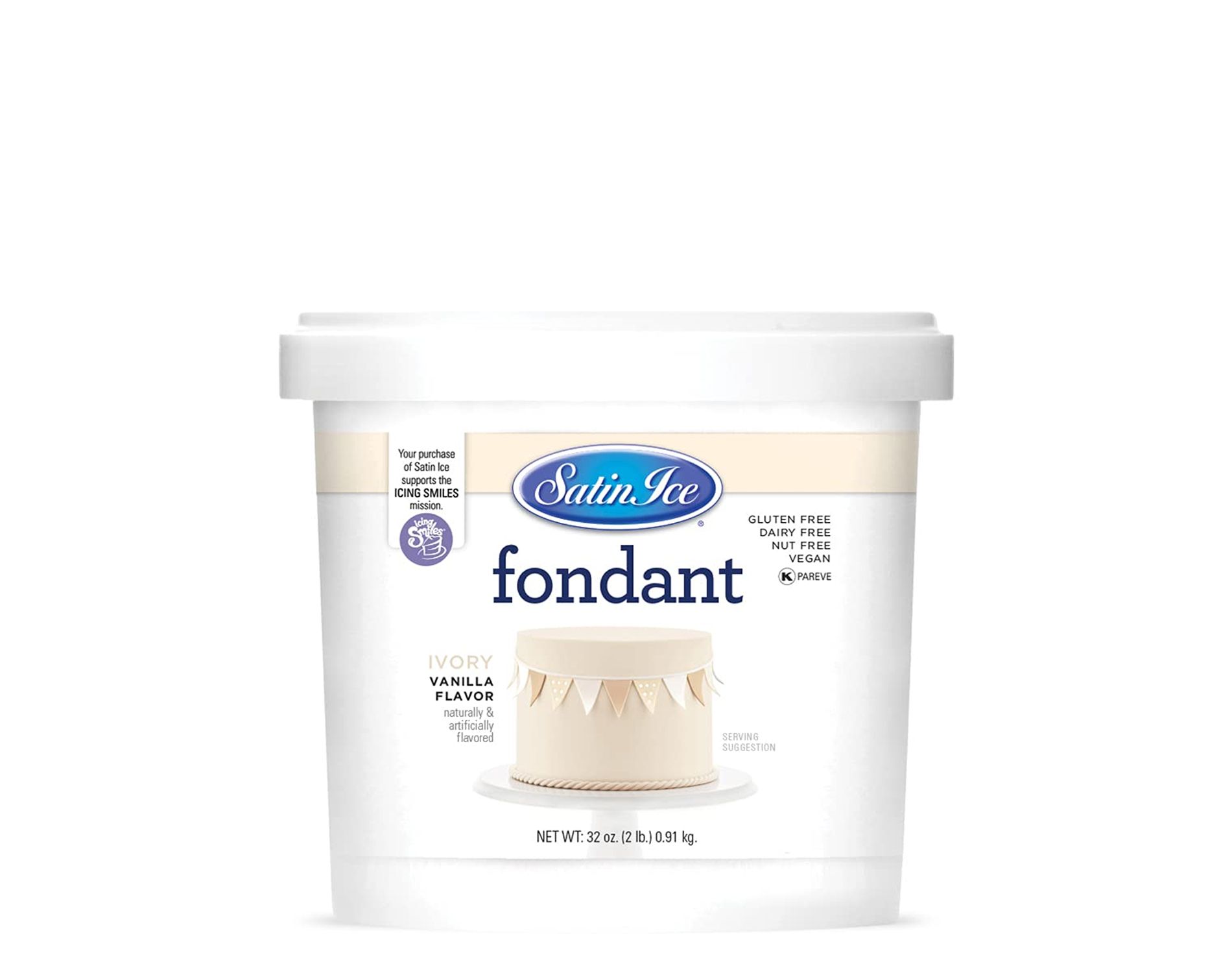 Satin Ice Fondant Vanilla Flavor