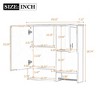 NicBex Wall Mounted Bathroom Storage Cabinet,29'' x28'' Medicine Cabinet with Mirror and 3 Shelves for Bathroom - 3 of 4