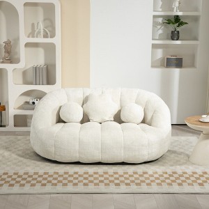 NicBex Bean Bag Sofa,High Back Beanbag Chair with Pillows,Oversized Lounge Sofa for Couples,Comfy Chair for Living Room Bedroom - 1 of 4