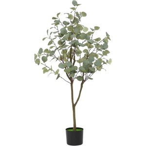 Eucalyptus Tree Artificial 4FT, Faux Eucalyptus Tree Artificial Trees with Lifelike Trunk and Realistic Silk Leaves for Home Decor Indoor - 1 of 4