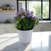 Unique Bargains Artificial Plants Water Grass with Plum Blossoms Plastic 3.94"x3.94"x7.87" 1 Pcs - 2 of 4