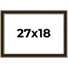 PosterPalooza | Ornate Brown Picture Frame - UV Acrylic, Backing Board, Hanging Hardware Included - 2 of 4