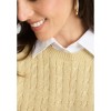 Jessica London Women's Plus Size Cable Crewneck Sweater - image 4 of 4