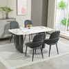 DYHOME Dining Chairs Modern Kitchen Chairs Set of 4, PU Leather Restaurant Chairs - 2 of 4