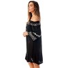 Riviera Sun Off Shoulder Solid Short Dress 21822-BW - 2 of 3