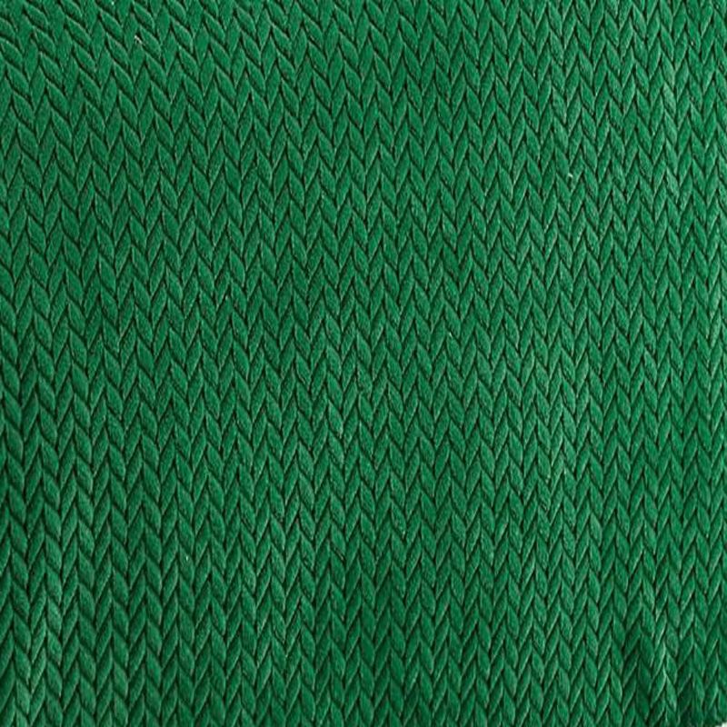 Jacquard Microplush Soft Premium Microplush Braided Blanket Green by Plazatex, 3 of 4