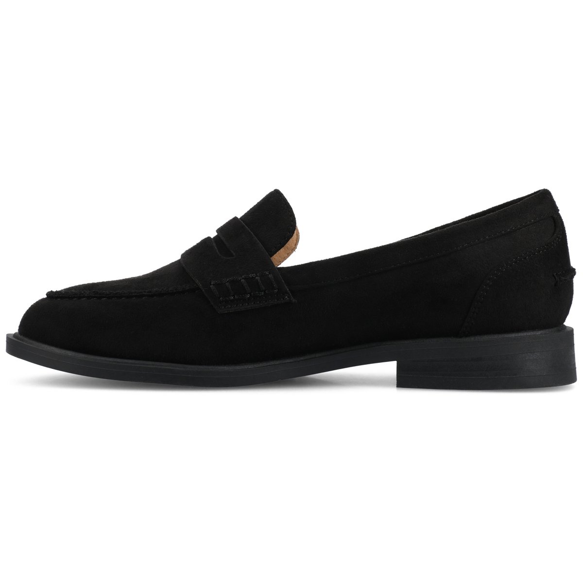 Женские туфли Journee Collection Journee Women's Medium and Wide Width Penny Loafer, Black 6 — фото 2