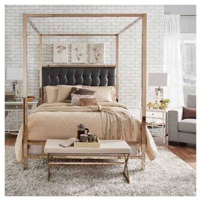 Black and champagne deals bedroom