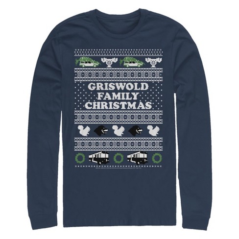 Men's National Lampoon's Christmas Vacation Griswold Family Christmas Ugly Sweater Long Sleeve Shirt - image 1 of 4