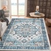 Area Rug, Machine Washable Rug for Living Room, Vintage Florals Accent Carpet, Low Pile Front Door Mat, Kitchen Rugs Non Slip Washable - 4 of 4