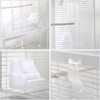 40-Inch Small Bird Double Cage, Suitable for Parrots, Canaries, Long-Tailed Small Parrots, and Cockatiels, with Removable Perch, Snow White - 3 of 3