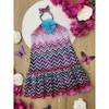 Tropical Tides Halter Ruffle Dress Mia Belle Girls - 2 of 4