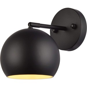 Elegant Lighting Othello 1 light black wall sconce - 1 of 4