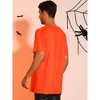 TATT 21 Men's Halloween Pumpkin Printed Short Sleeves Graphic T-Shirts - 3 of 4