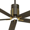 60" Minka Aire Modern Indoor Ceiling Fan with LED Light Remote Control Oil Rubbed Bronze Glass Shade for Living Room Kitchen Home - 3 of 4