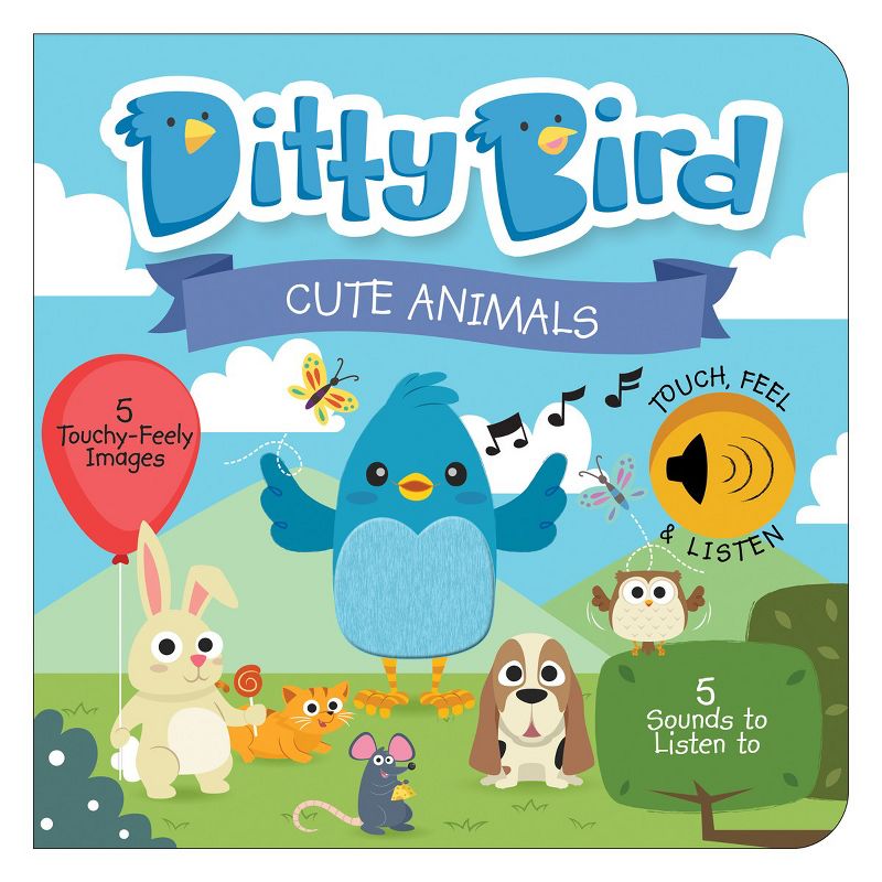 Ditty Bird Farm Animal and Cute Animal Touch and Feel Sound Books - Set of 2, 2 of 7