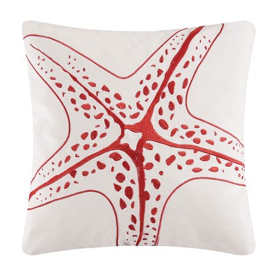 C&F Home 16" x 16" Starfish Coastal Embroidered Pillow