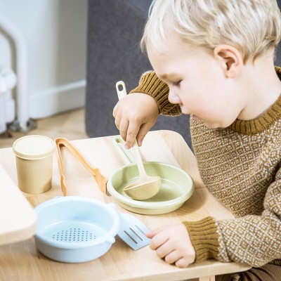 Eco-Friendly Bioplastic Kitchen Playset in Scandi Colors, 12 Pieces