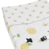 Sweet Jojo Designs Girl Changing Pad Cover Lemon Yellow White and Green - 3 of 4