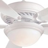52" Minka Aire Modern Indoor Ceiling Fan with LED Light Remote Control White Opal Glass for Living Room Kitchen Bedroom Dining - 3 of 4