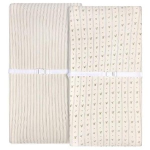 Ely's & Co. Baby Changing Pad Cover - Cradle Sheet 100% Combed Jersey Cotton for Baby Boy 2 Pack - 1 of 4