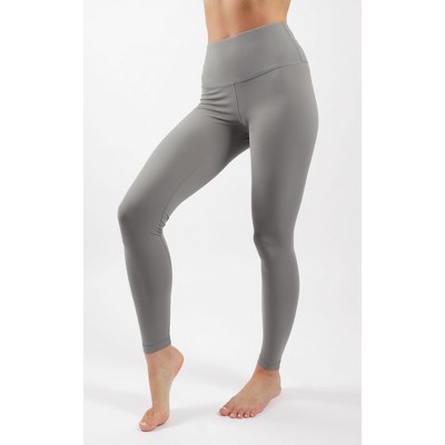 Yogalicious - Women's Nude Tech Water Droplet High Waist Ankle Legging -  Black - X Small