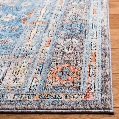 Serene Waters 4' x 6' Hand-Knotted Blue Synthetic Area Rug