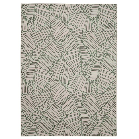 3'x5' Kendari Washable Outdoor Rug Ivory/green - Linon : Target