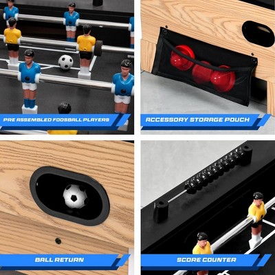 SereneLife 38” Table Top Air Hockey and 40” Foosball 2-in-1 Swivel Game Table