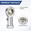 Unique Bargains Self-Lubricating Steel Durable Corrosion-Resistant Rod End Bearing - 2 of 4