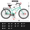 Gulches S26204 26 Inch Beach Cruiser Bike for Men and Women, Steel Frame, Single Speed Drivetrain, Upright Comfortable Rides - 2 of 4
