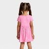 Toddler Girls' Short Sleeve Printed Dress - Cat & Jack™ Rose Pink - 2 of 3