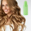 Unique Bargains Women's Heatless Voluminous Hair Roller 4.41"x1.38" Green 2 Pcs - 2 of 4