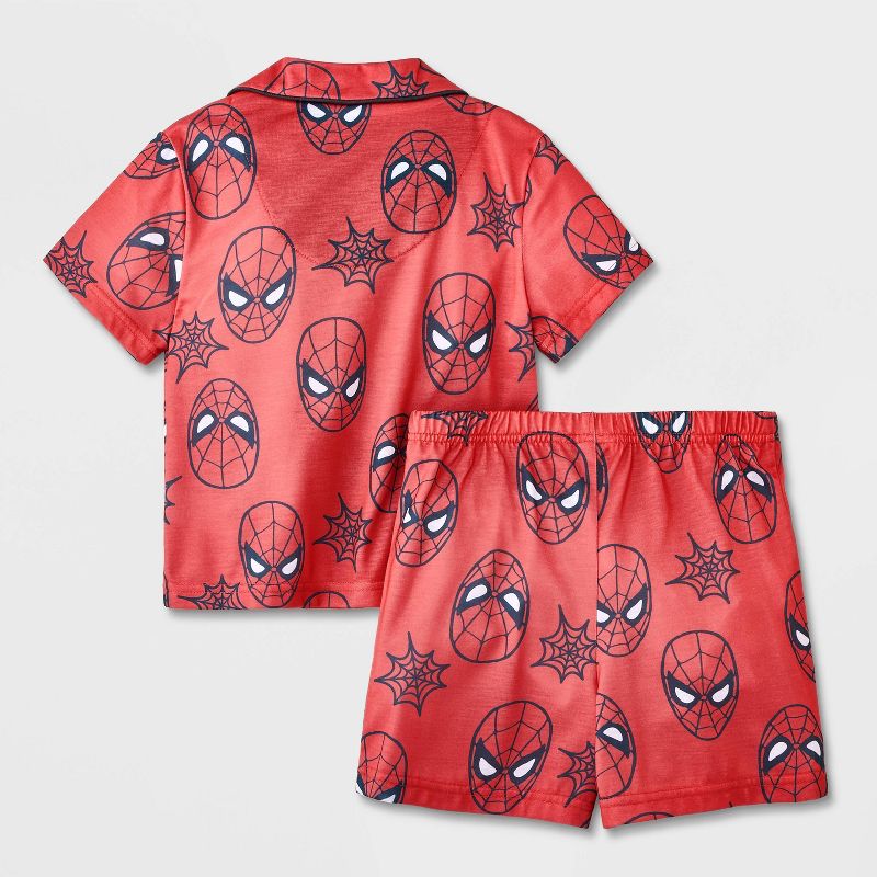 Toddler Boys' 2pc Spider-Man Pajama Set - Red, 2 of 4