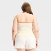 Women's Star Spangled Bombshell Halter Graphic Tank Top - Off White - 2 of 3