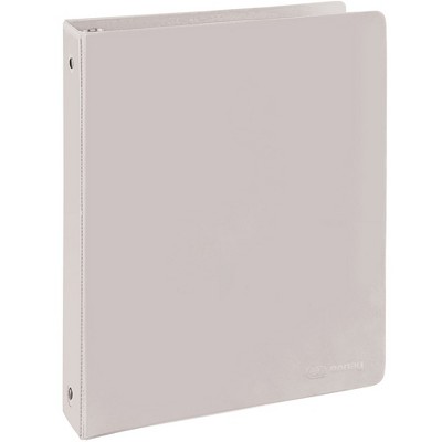 Enday 1.5-inch 3-ring View Binder With 2-pockets, Gray : Target