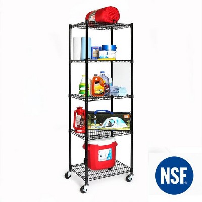 Seville Classics UltraDurable  5-Tier 60" x 24" Steel Wire Shelving Unit