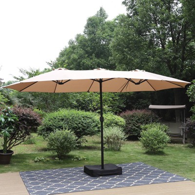 Rectangular Outdoor Patio Market Umbrella With Extra Large Base And ...