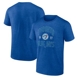 MLB Toronto Blue Jays Men's Bi-Blend T-Shirt - 1 of 3